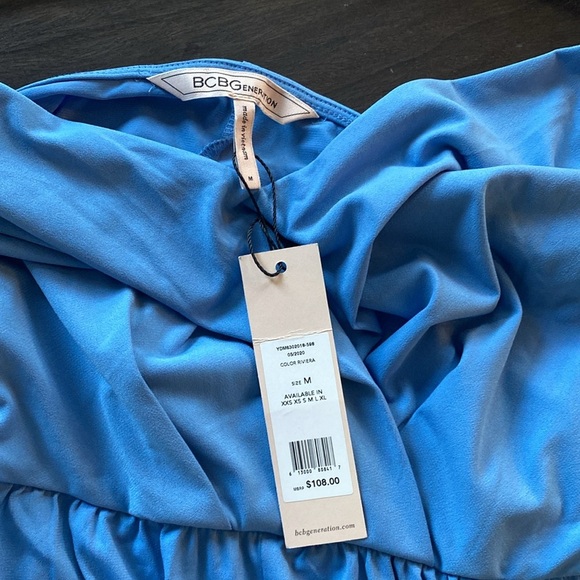 BCBGeneration Blue Maxi Dress with Slit - NWT - Picture 5 of 8